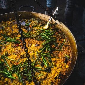 paella de verduras vegan